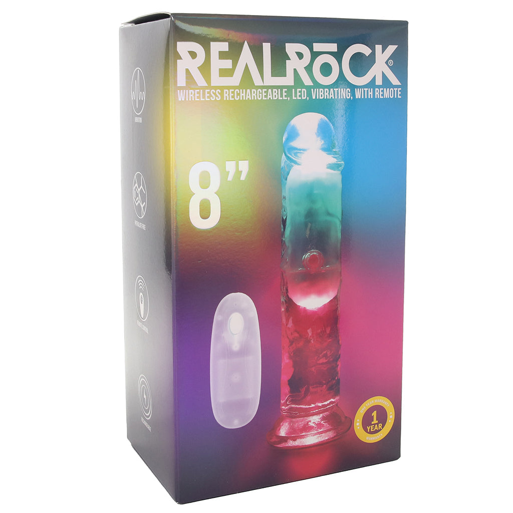 RealRock RealRock 8 Inch Light Up Vibrating Dildo - Vibrators - HoneyHugs Canada (View 8)