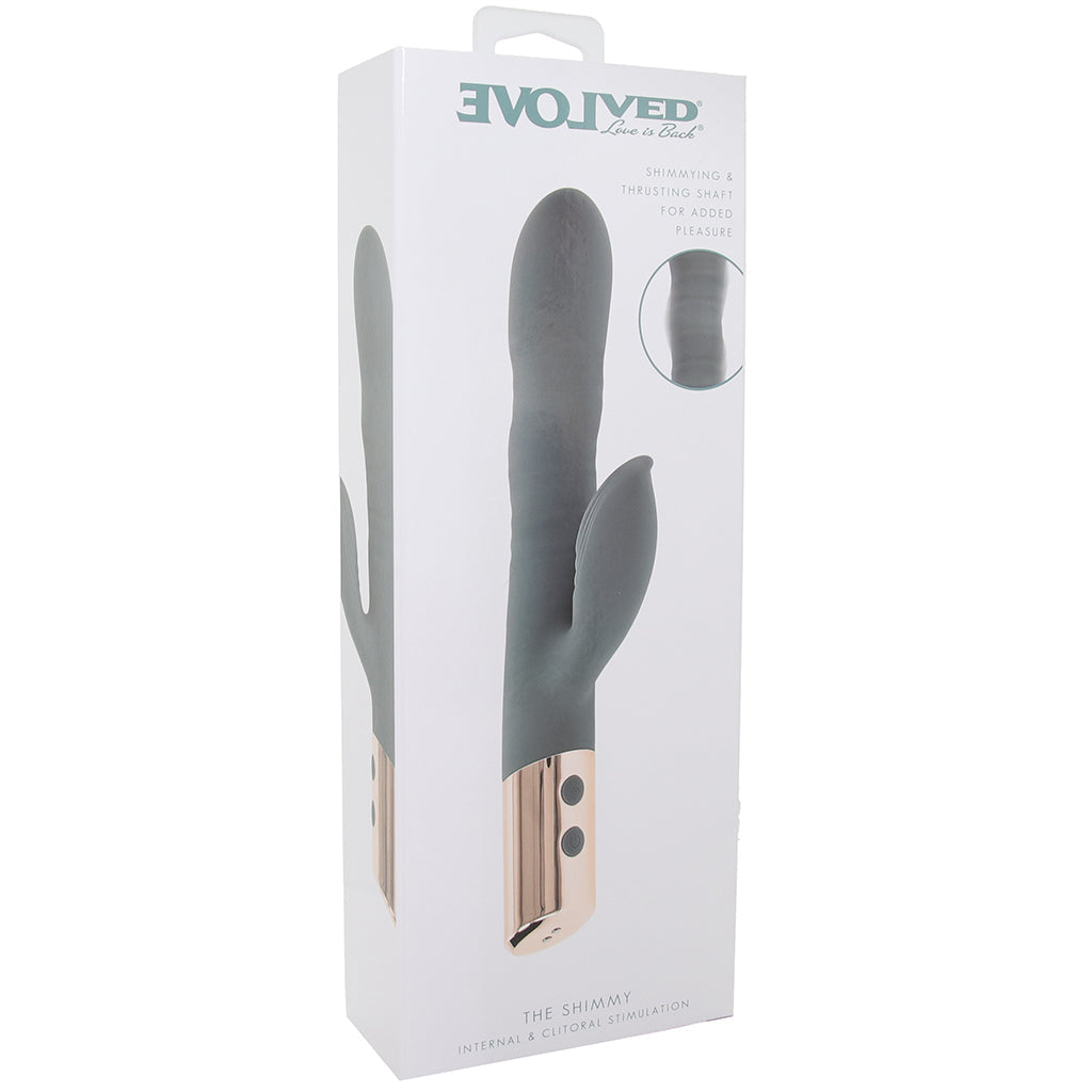 Evolved Novelties Shimmy: Luxurious Thrusting Rabbit Vibrator for Dual Sensation