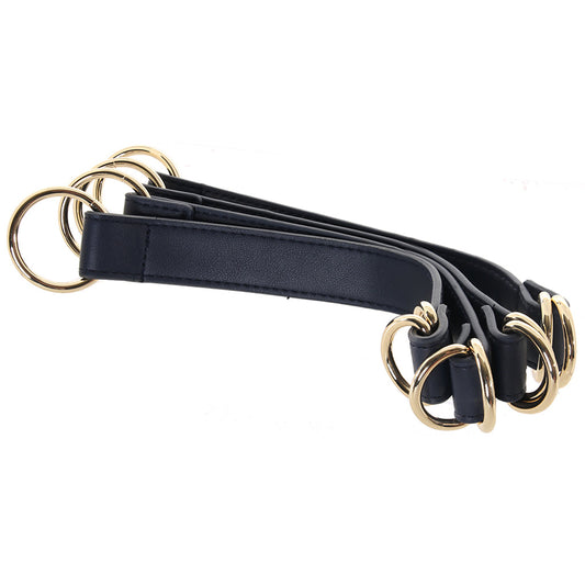 Bondage Couture Blue Tie Down Straps | Luxurious Vegan Leather Restraints