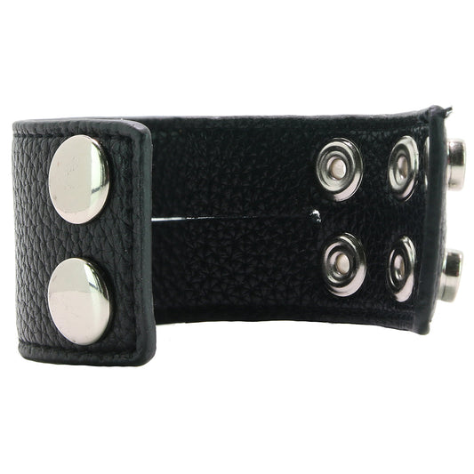 Blue Line 1.5 Inch Cock Ring with Ball Strap