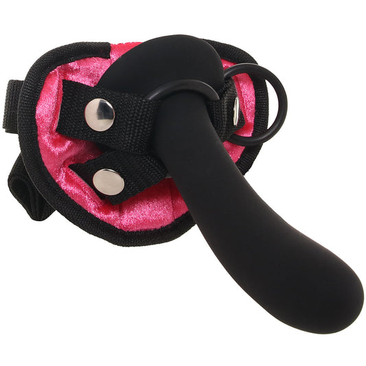Pink Strap-On & 6 Inch Dildo Set