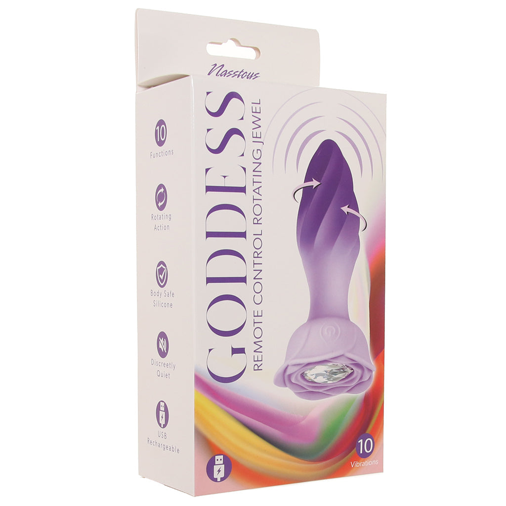 Nasstoys Goddess Remote Rotating Jewel Butt Plug - Vibrators - HoneyHugs Canada (View 9)