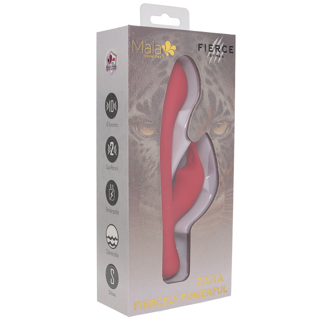 Maia Zara Fiercely Powerful Rabbit Vibe in Red - Vibrators - HoneyHugs Canada (View 6)