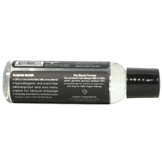 Silver Silicone Intimate Lubricant in 2oz/60ml