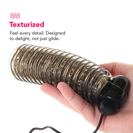 COLT Colt 10 Function Textured Vibrating Stroker in Smoke - Male Masturbators - HoneyHugs Canada (View 2)