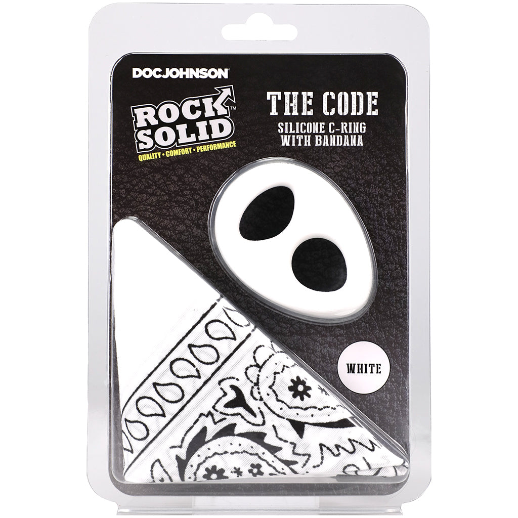 Rock Solid The Code C-Ring and Bandana Set in White