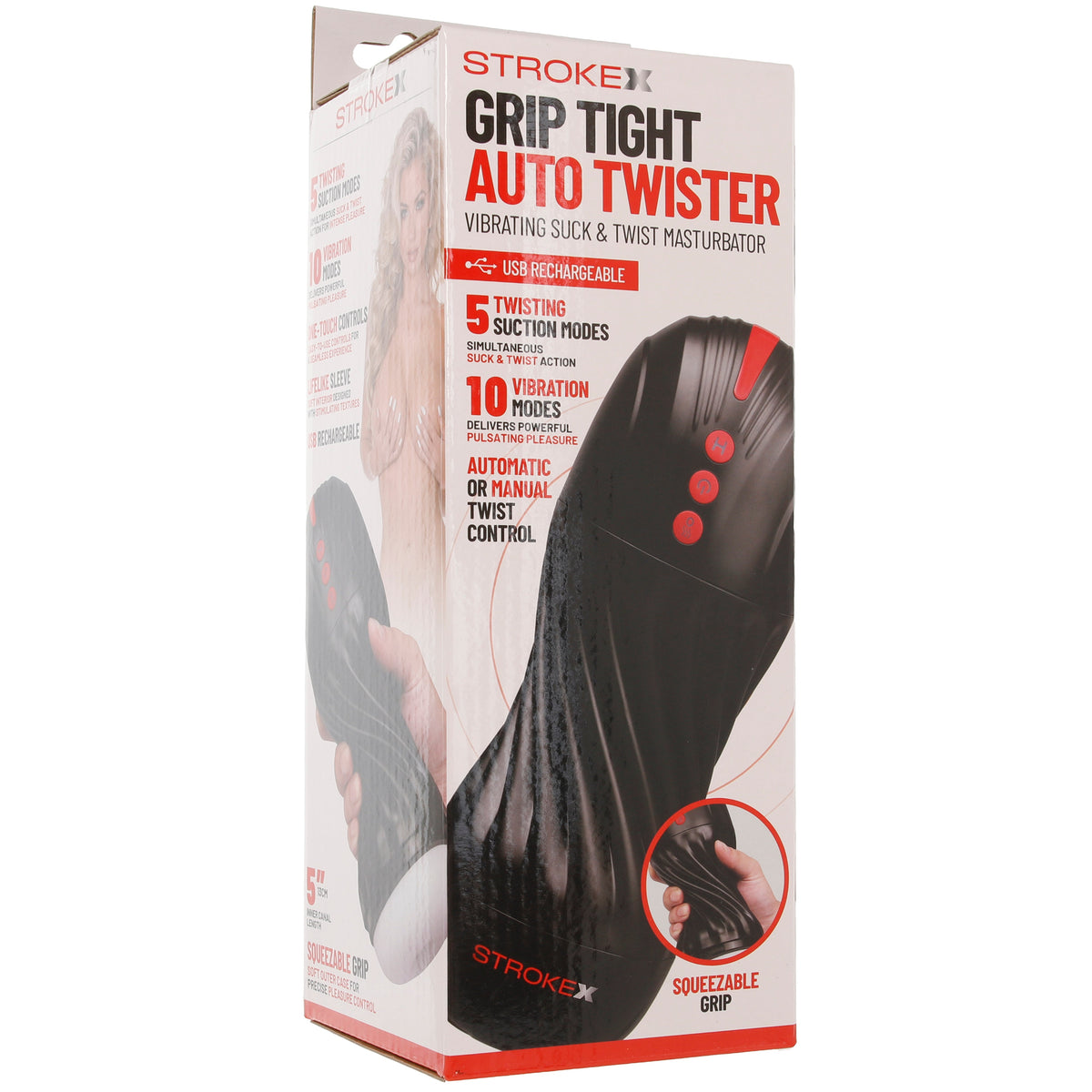 Stroke-X Grip Tight Auto Twister Vibrating Stroker