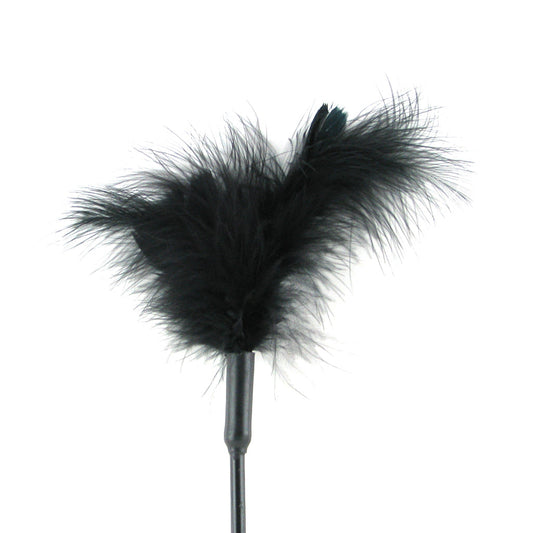 Feather Tickler 7 Inch Black - Luxurious Sensual Tease & Thrill by Sex & Mischief