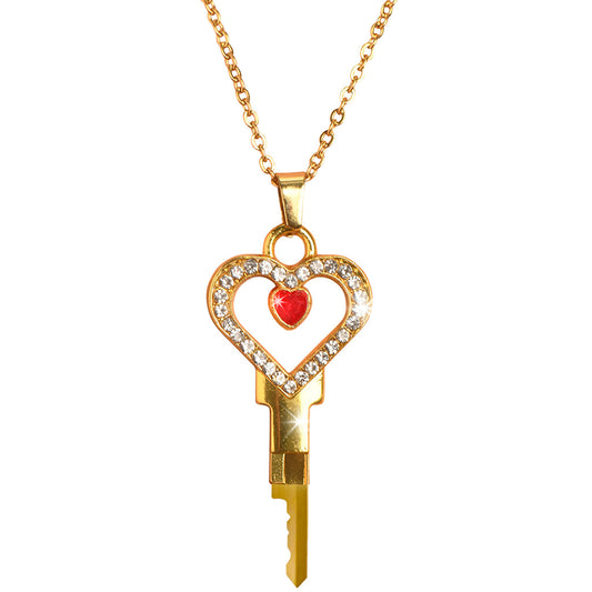Master Series Possession Chastity Key Necklace - Elegant Symbol of Trust & Control