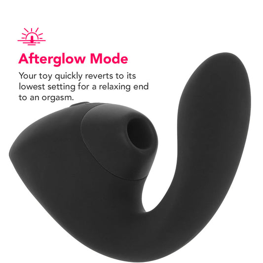 Womanizer Next Duo Clitoral Suction & G-Spot Vibe in Black