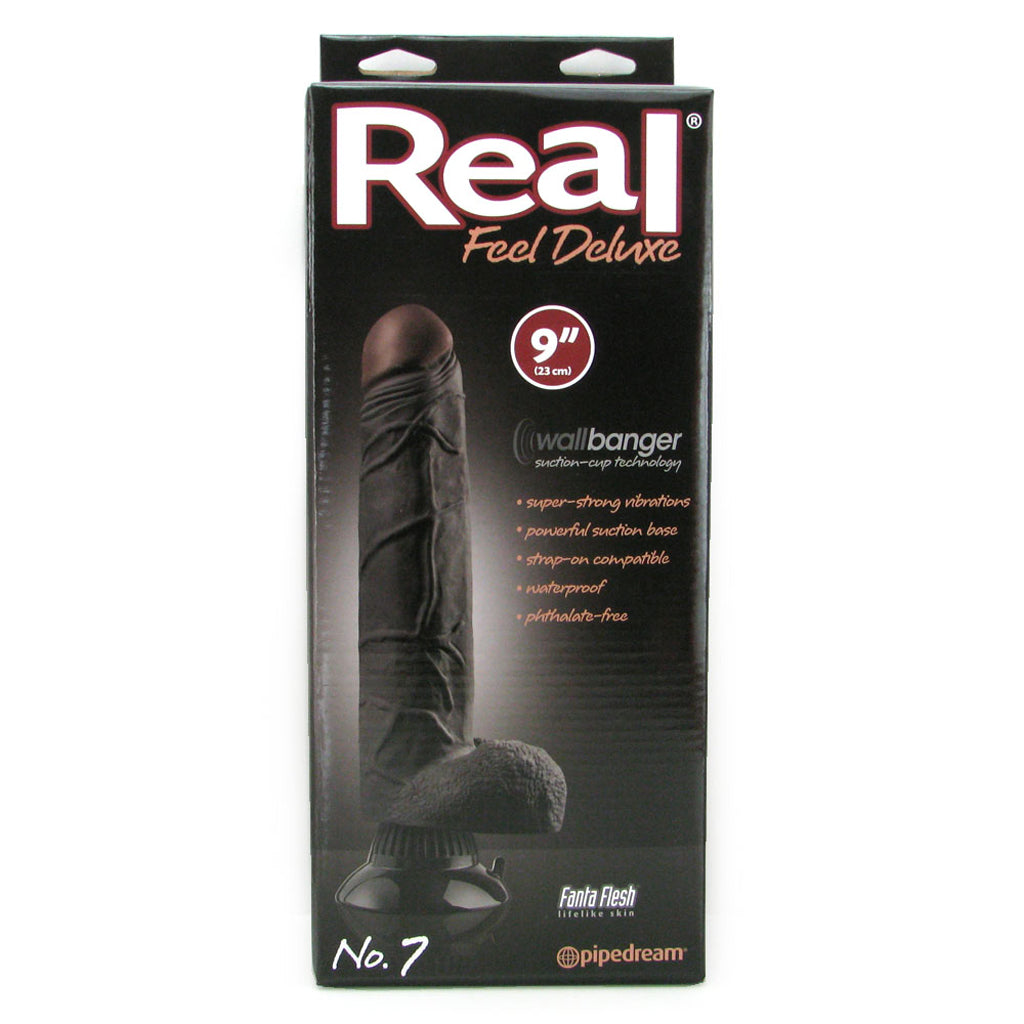 Real Feel Real Feel Deluxe 9 Inch Vibrating Wall Banger Dildo in Blac - Vibrators - HoneyHugs Canada (View 6)