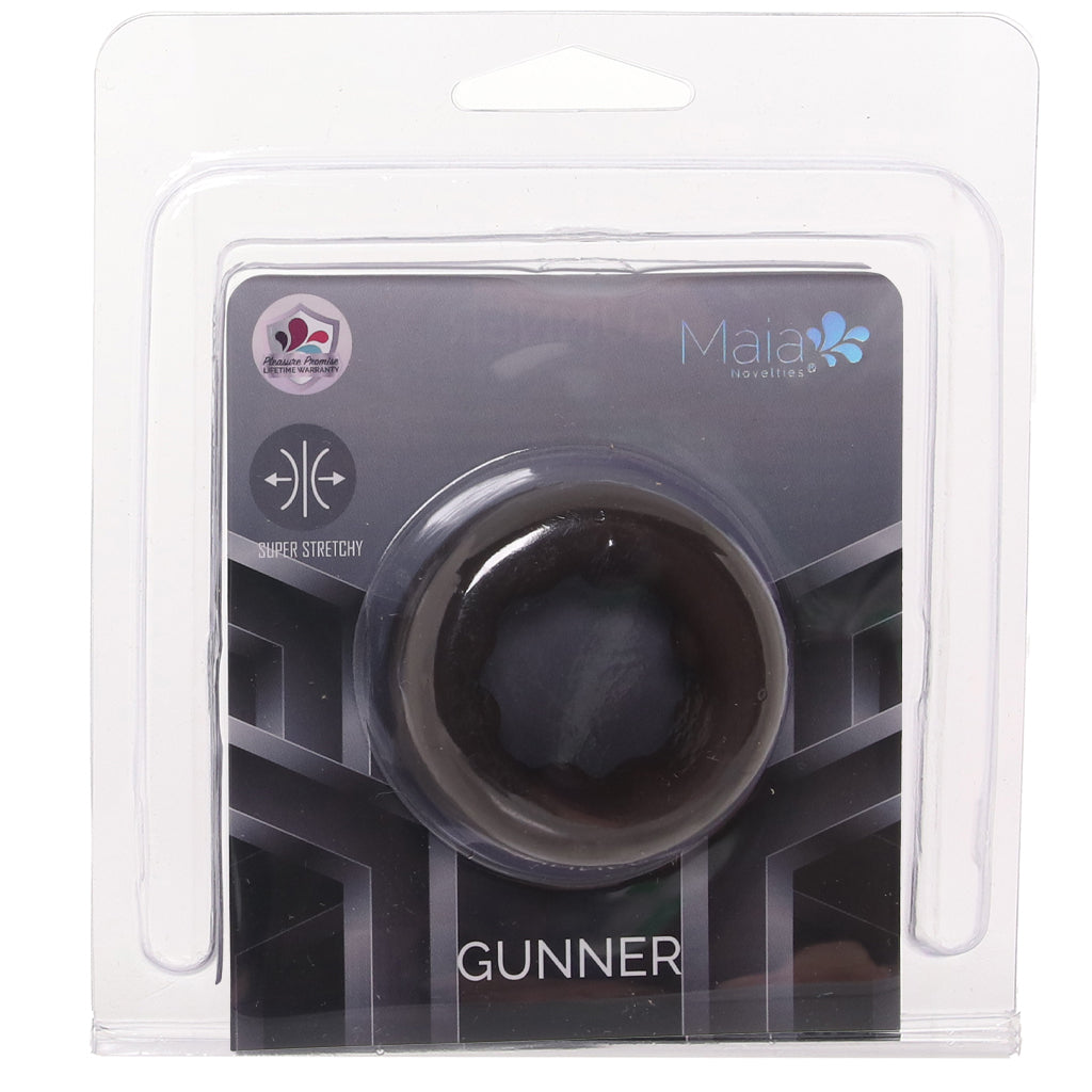 Gunner Liquid Silicone Super Stretch C-Ring in Dark