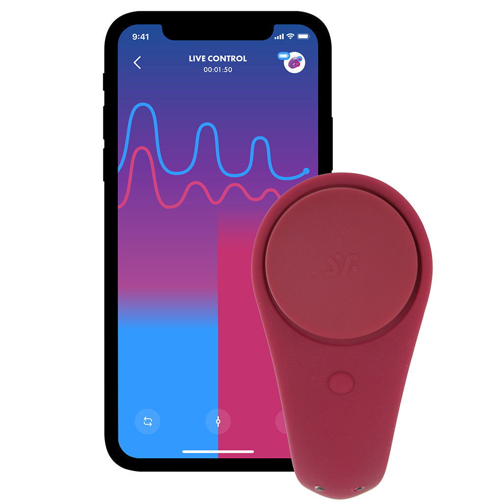 Satisfyer Satisfyer Sexy Secret Panty Vibe in Merlot - Vibrators - HoneyHugs Canada (View 8)