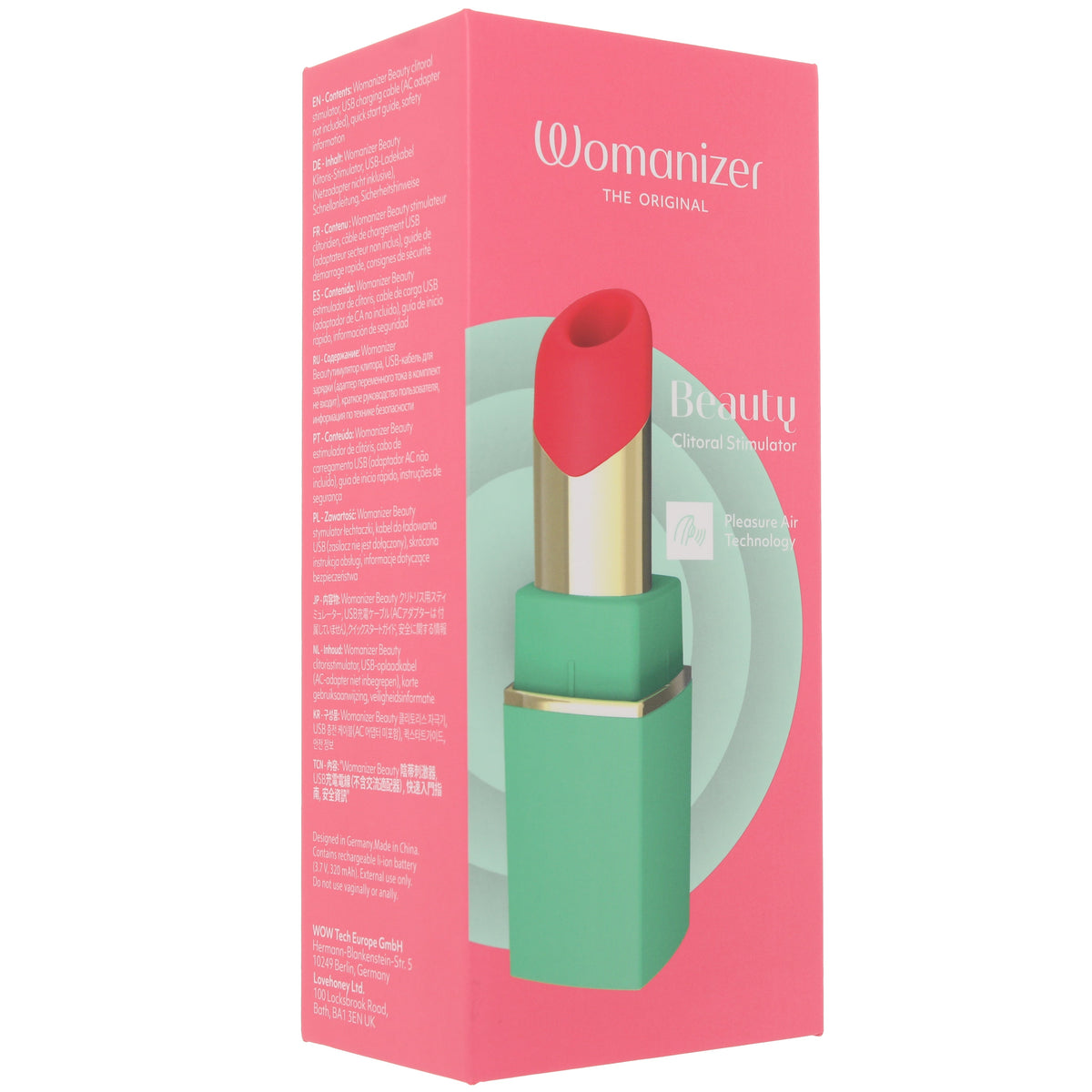 Womanizer Beauty Pleasure Air Lipstick Stimulator in Green