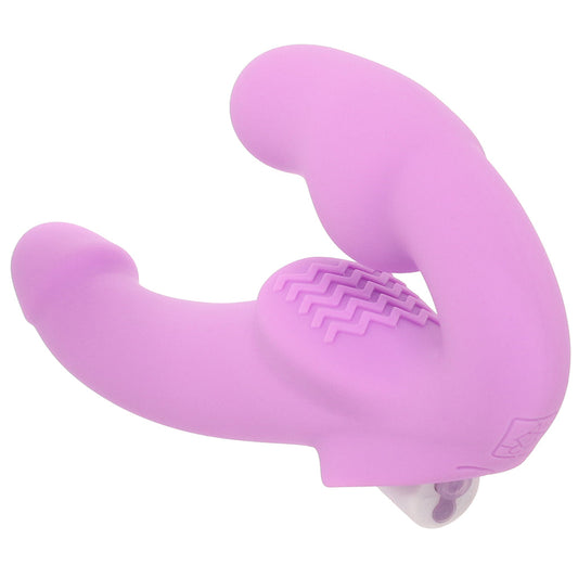 XR Brands Candy Crush Remote Strapless Strap-On Vibe - Vibrators - HoneyHugs Canada (View 2)