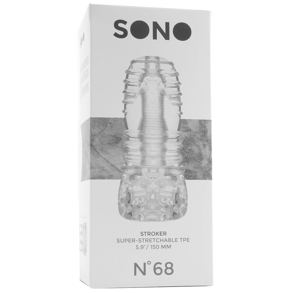 Sono SONO No.68 Super Stretchable Stroker in Clear - Male Masturbators - HoneyHugs Canada (View 6)