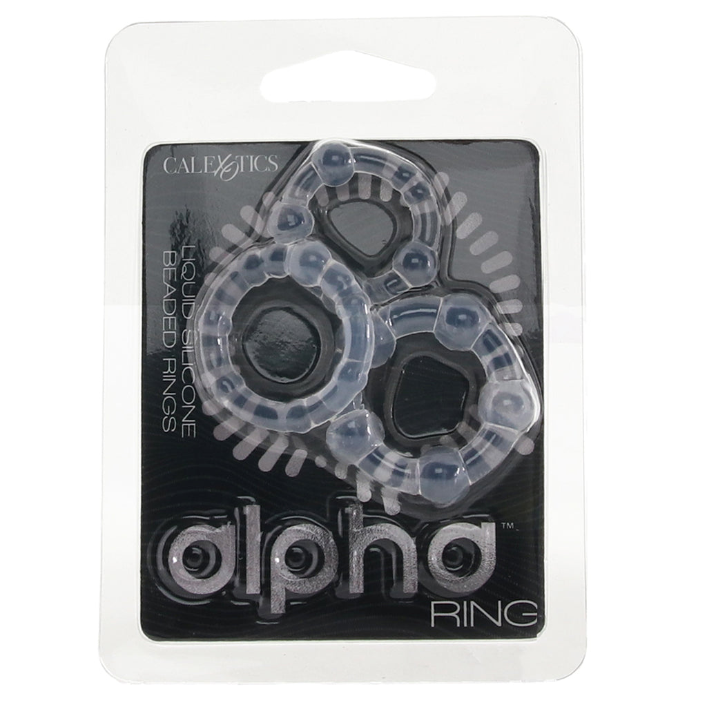 Alpha Liquid Silicone Beaded Rings