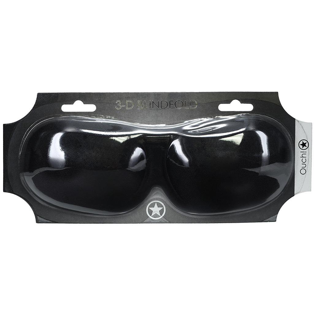 Ouch! 3D Black Blindfold: Embrace Sensory Surrender & Heightened Sensation