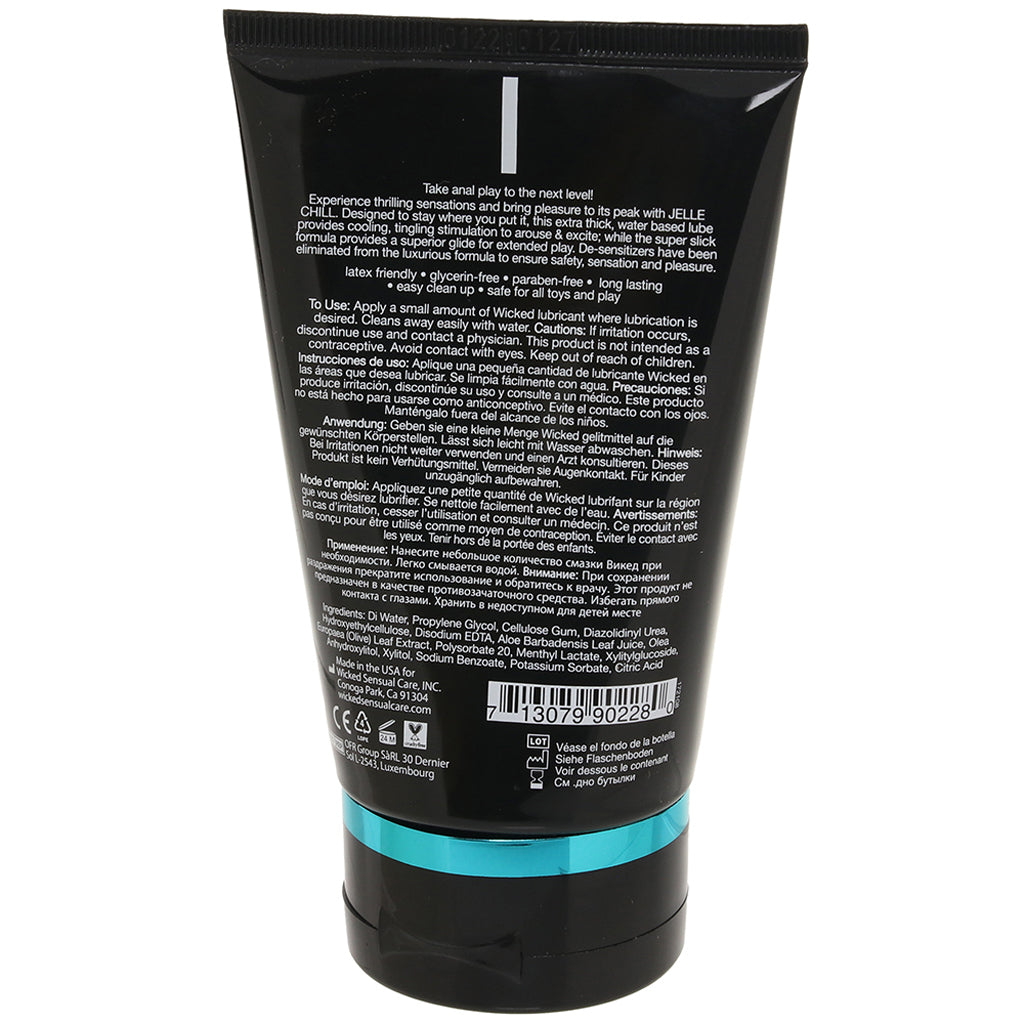 Jelle Chill Cooling Anal Lube in 4oz/120ml