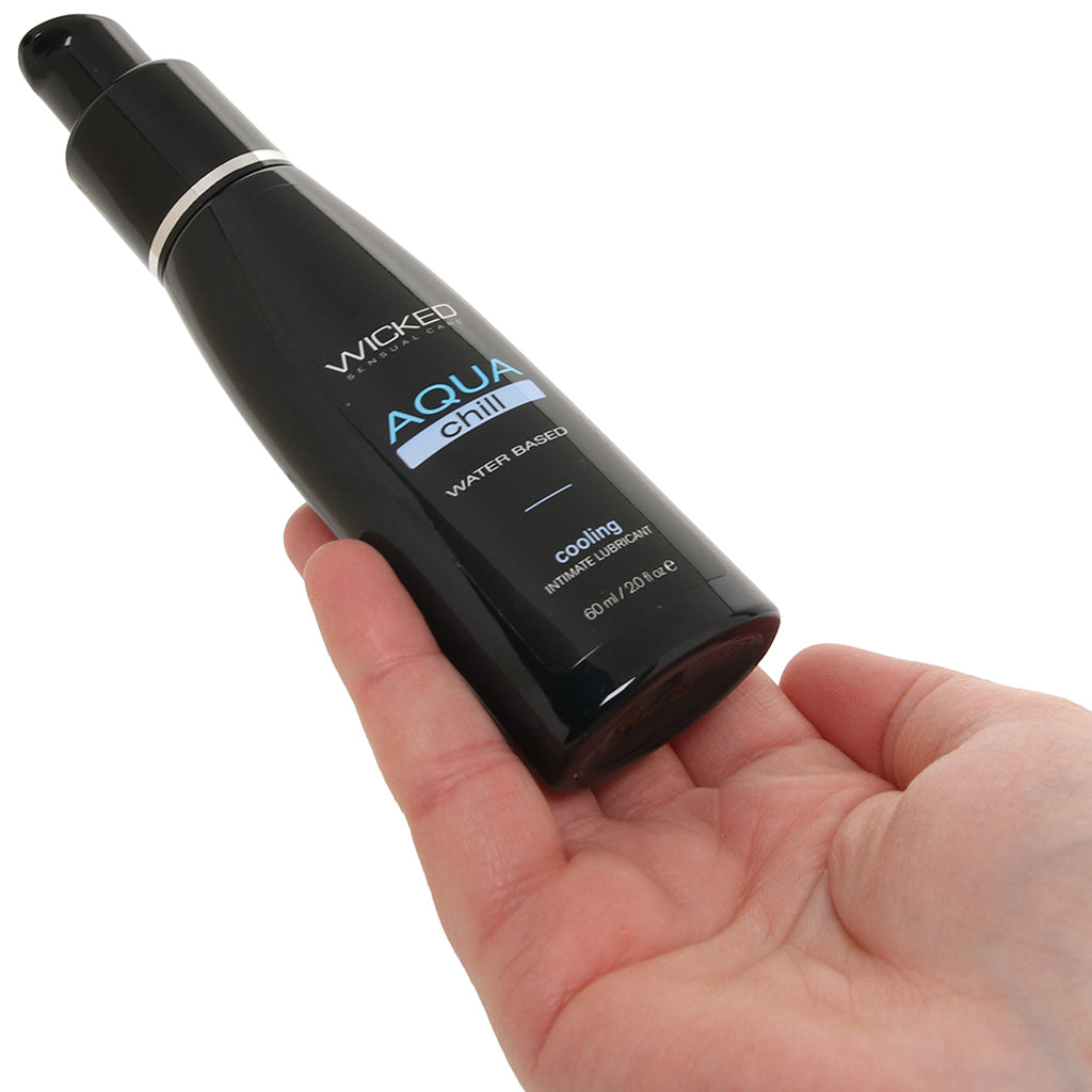 Wicked Sensual Care Aqua Chill: Cooling Water-Based Lube for Electrifying Tingles & Enduring Pleasure
