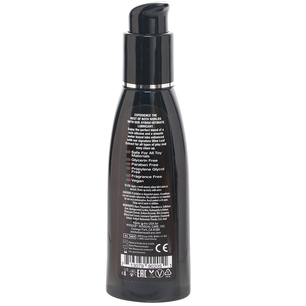 Wicked Sensual Care Hybrid Water & Silicone Lubricant | 120ml Luxury Lube