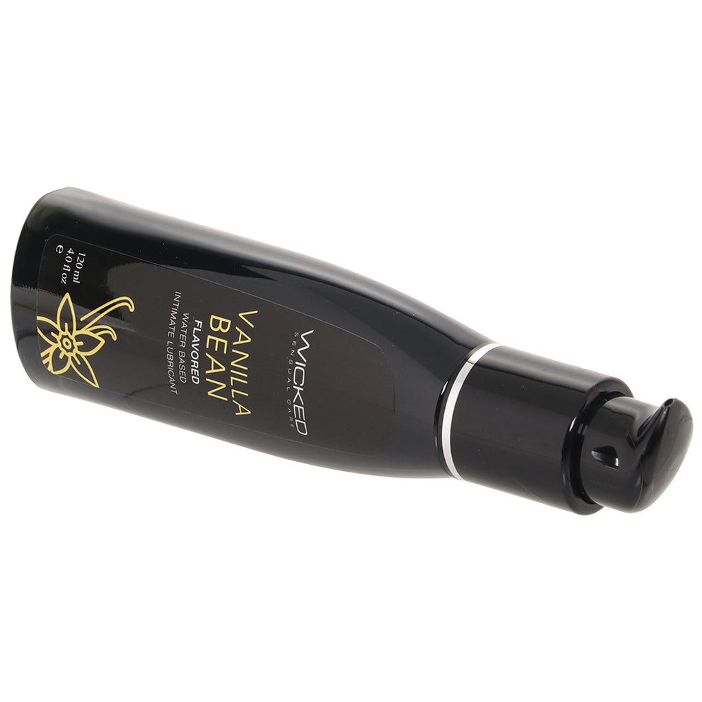 Wicked Aqua Vanilla Bean Flavored Lube - Luxurious, Long-Lasting Water-Based Pleasure, 4oz/120ml