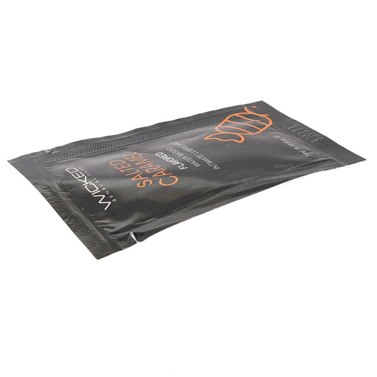 Wicked Aqua Flavored Lube: Salted Caramel | Luxurious Water-Based Glide .10oz