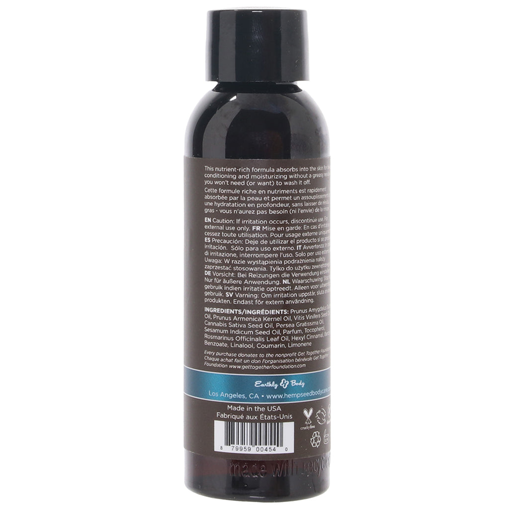 Hemp Seed Massage Oil 2oz/60ml in Moroccan Nights