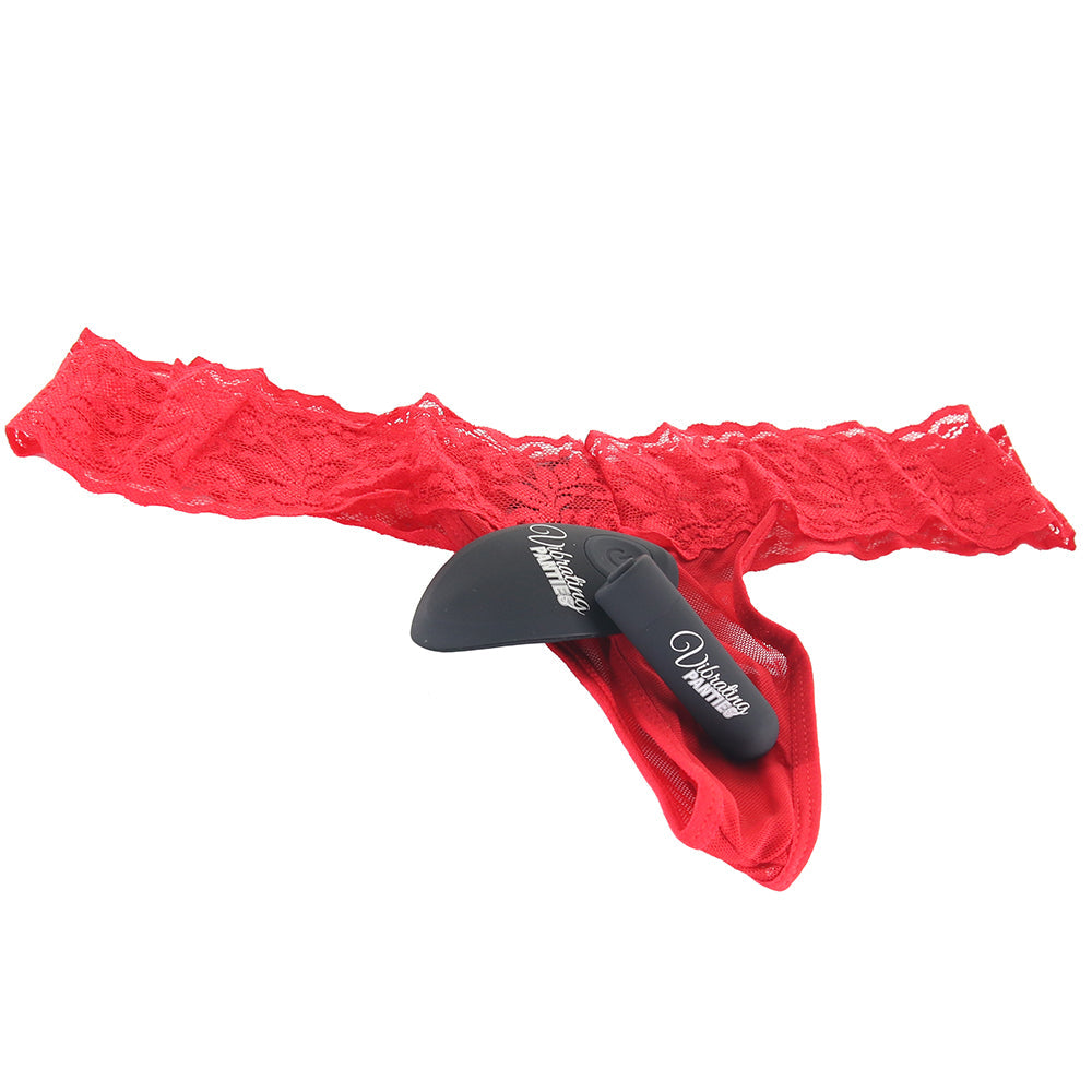 Electric Eel: Seductive Red Lace Wireless Vibrating Thong for Discreet Pleasure