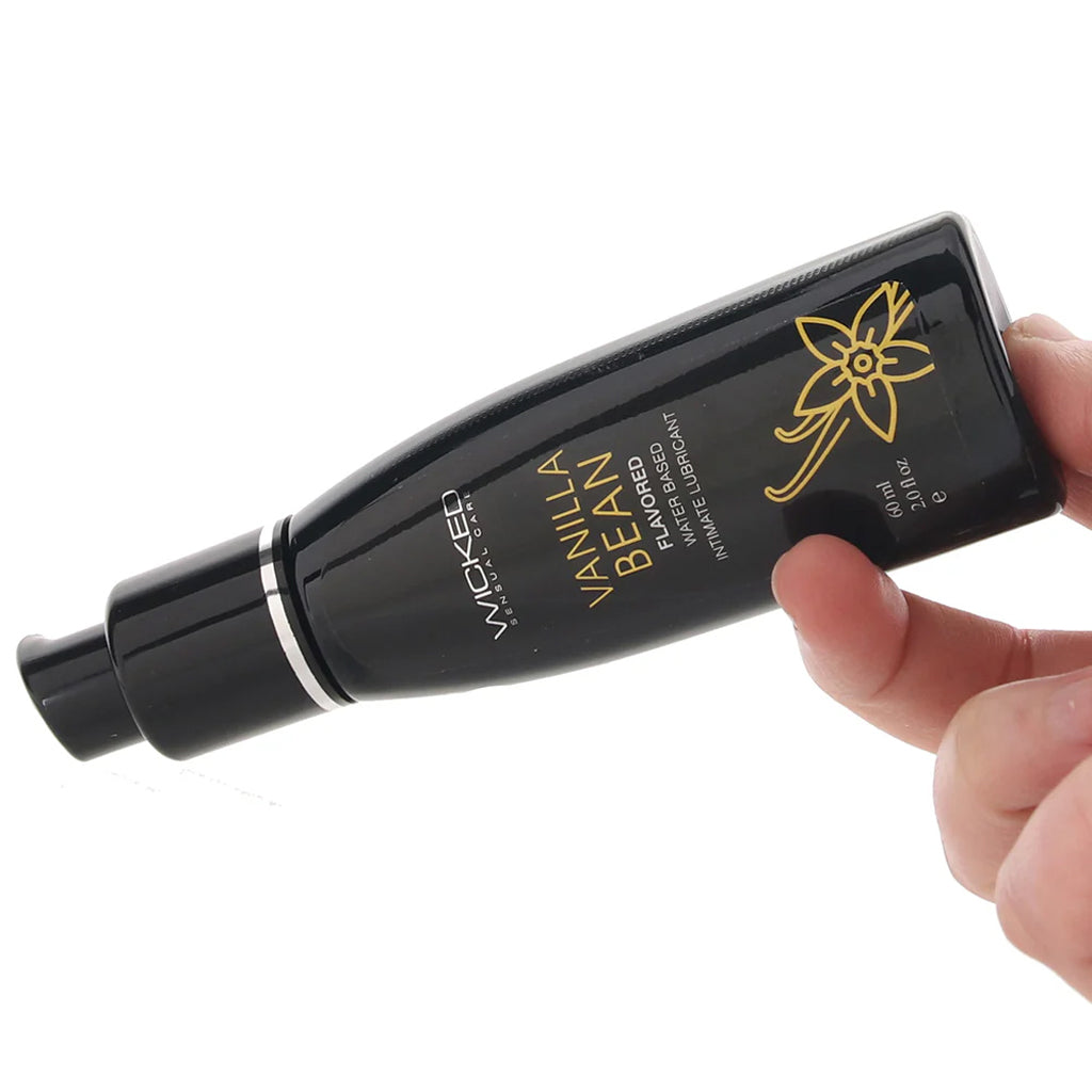 Aqua Lube Vanilla Bean Flavored Water-Based Personal Lubricant - Edible & Vegan