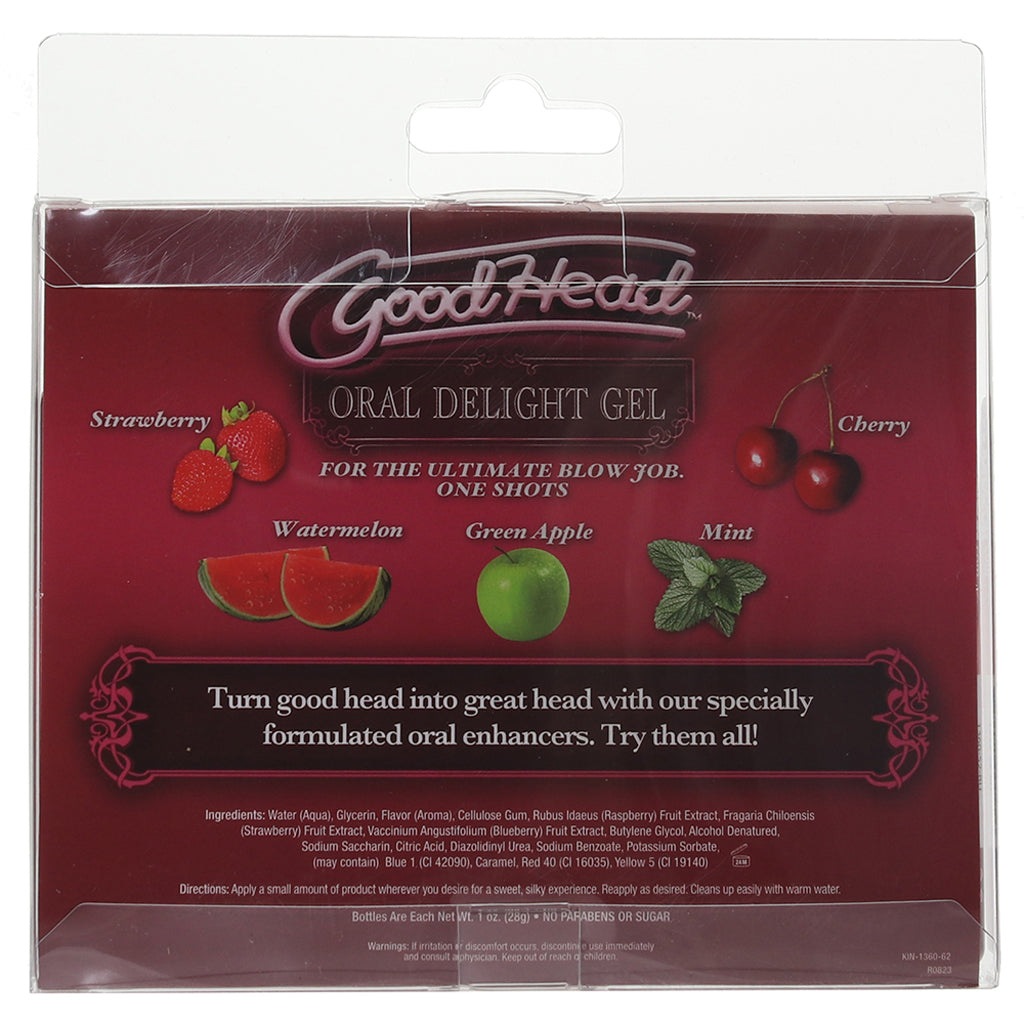 GoodHead One Shot 5-Pack: Elevate Intimacy with Decadent Flavored Oral Lubes