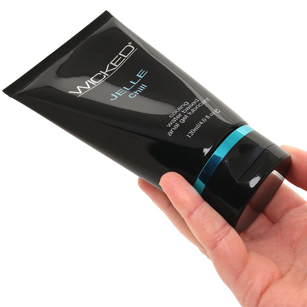 Wicked Jelle Chill Cooling Anal Lube | Luxurious, Soothing & Silicone-Safe 4oz