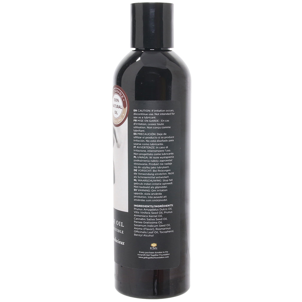 Edible Massage Oil 8oz/236ml in Gushing Grape