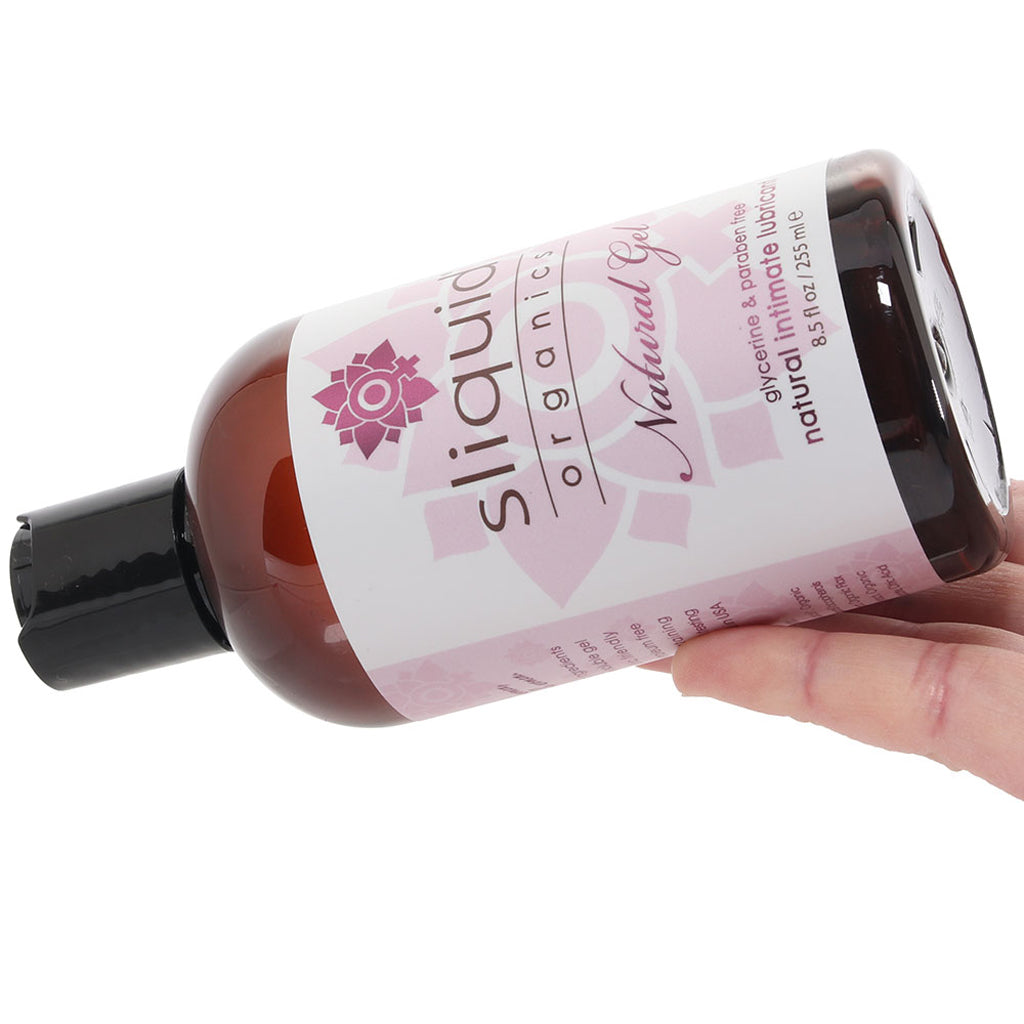 Sliquid Organics Natural Gel Lubricant: Luxurious Water-Based Lube for Sensitive Skin (8.5oz)