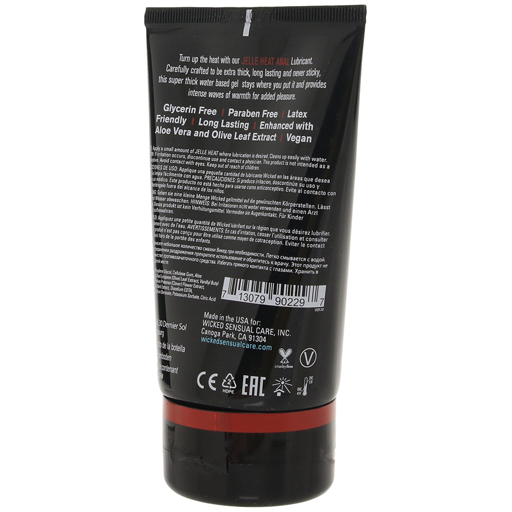 Jelle Heat Warming Anal Lube in 4oz/120ml