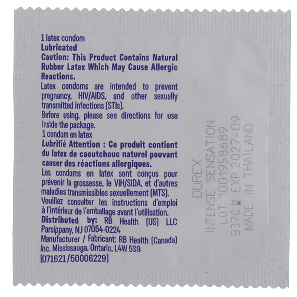 Intense Sensation Condoms in 3 Pack