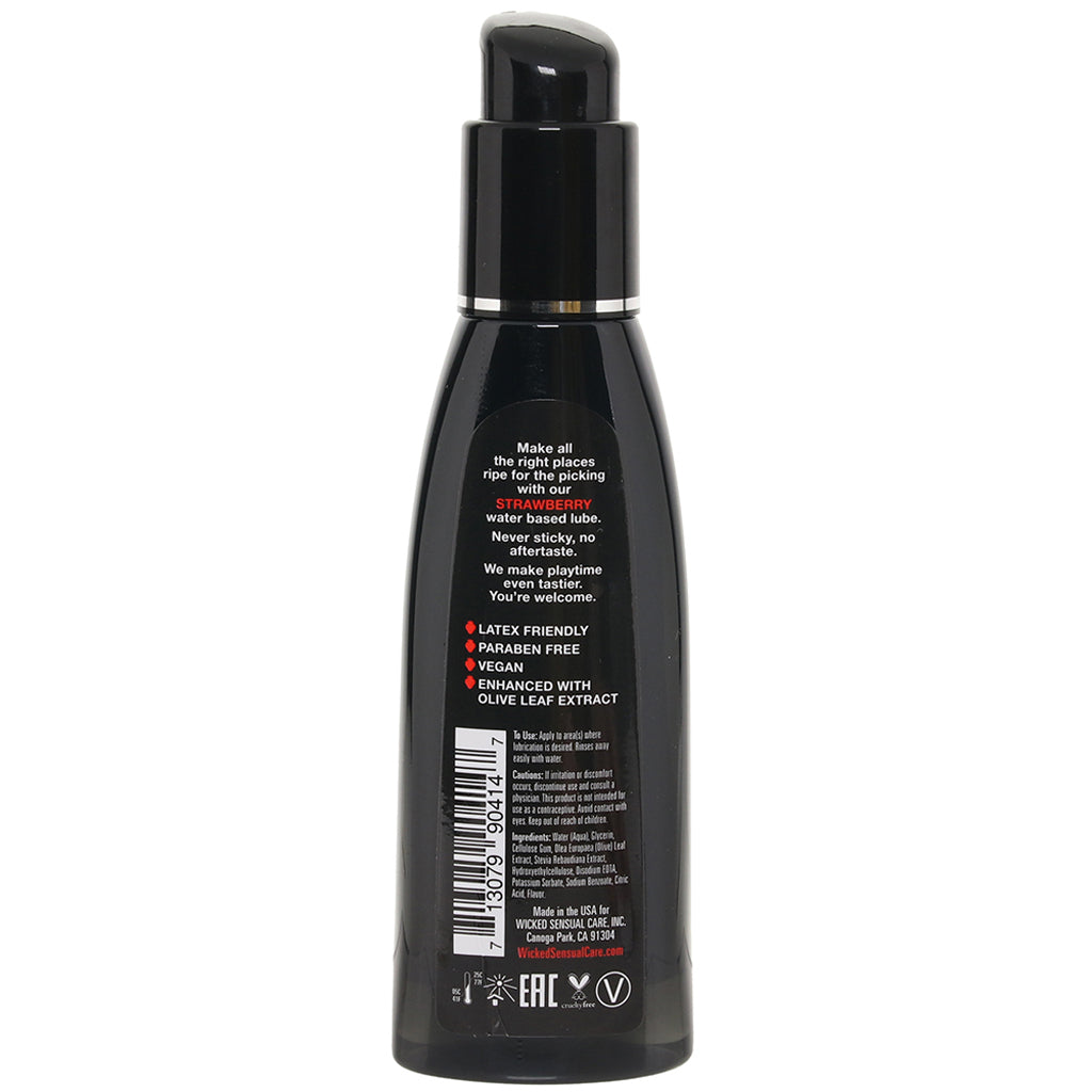 Aqua Flavored Lube 4oz/120ml in Strawberry