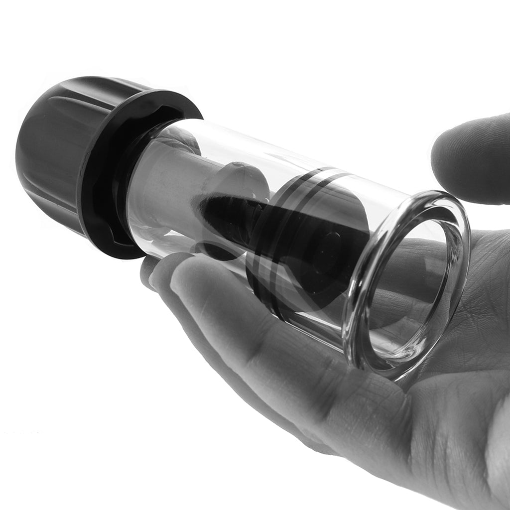 Nipple Play™ Black Vacuum Twist Suckers: Customizable Suction for Exquisite Pleasure