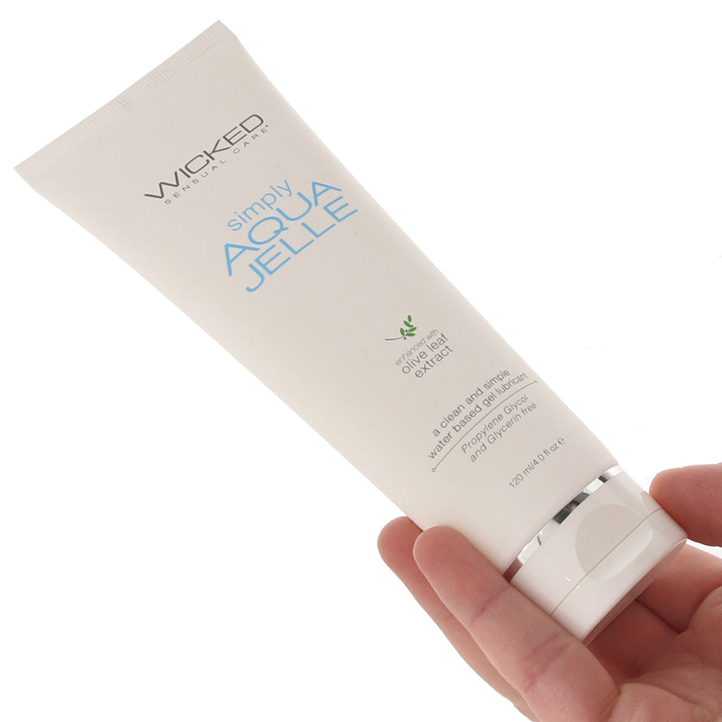 Wicked Simply Aqua Jelle Lube - Premium Water-Based Personal Lubricant for Elevated Intimacy