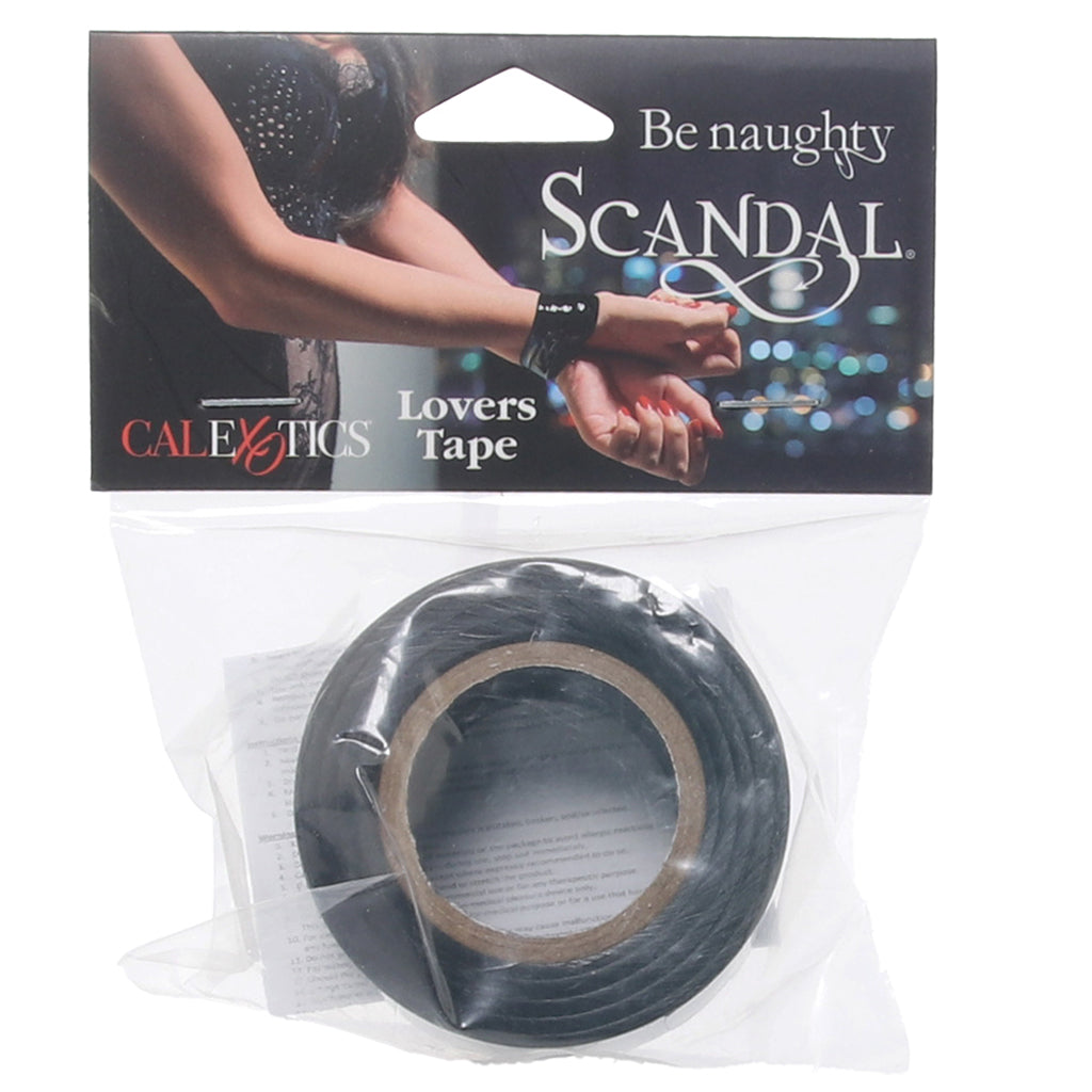 Scandal Lovers Black Bondage Tape: Self-Adhesive Luxury for Intimate Play