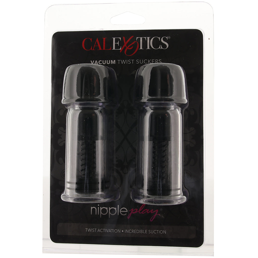 Nipple Play™ Black Vacuum Twist Suckers: Customizable Suction for Exquisite Pleasure