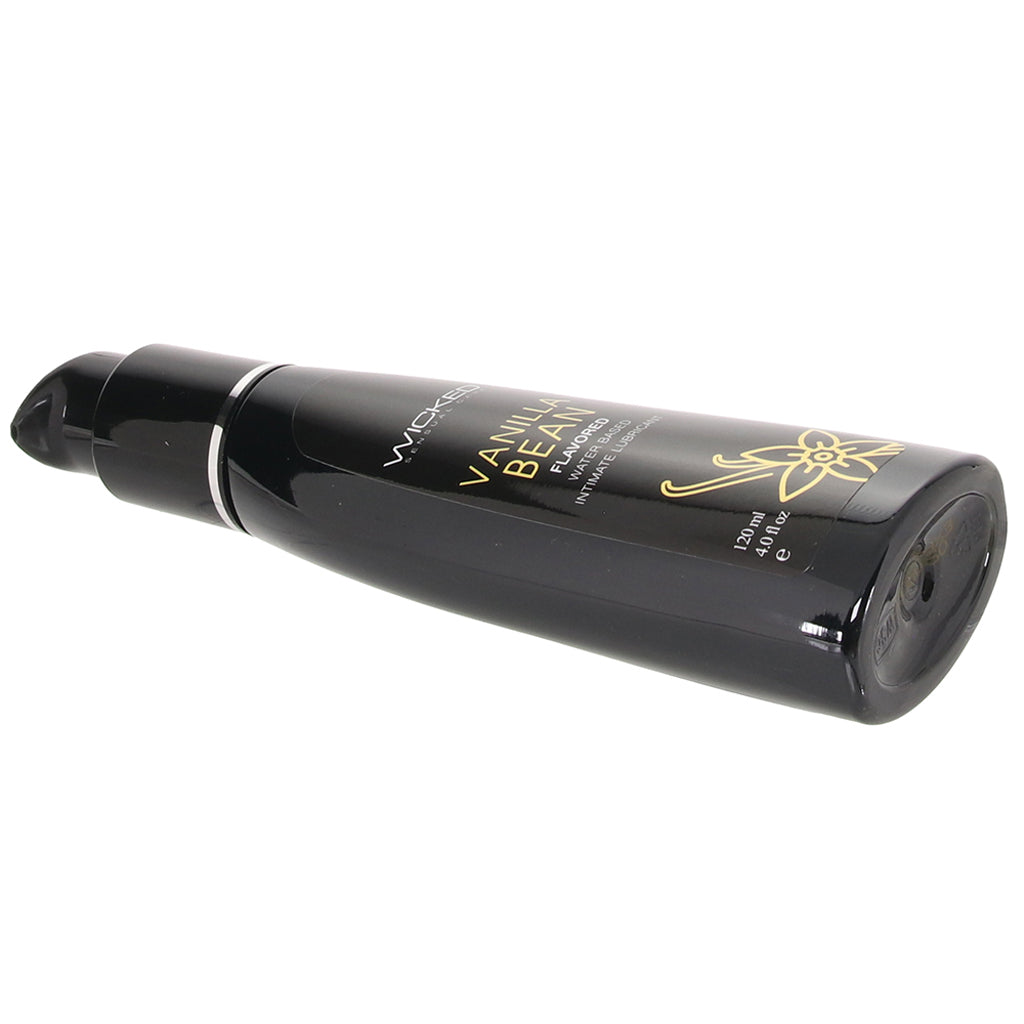 Wicked Aqua Vanilla Bean Flavored Lube - Luxurious, Long-Lasting Water-Based Pleasure, 4oz/120ml
