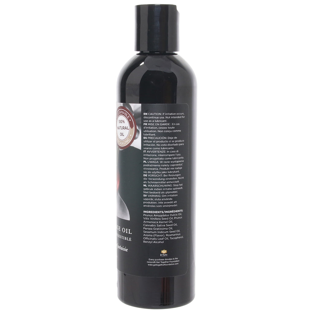Edible Massage Oil 8oz/236ml in Cherry Burst
