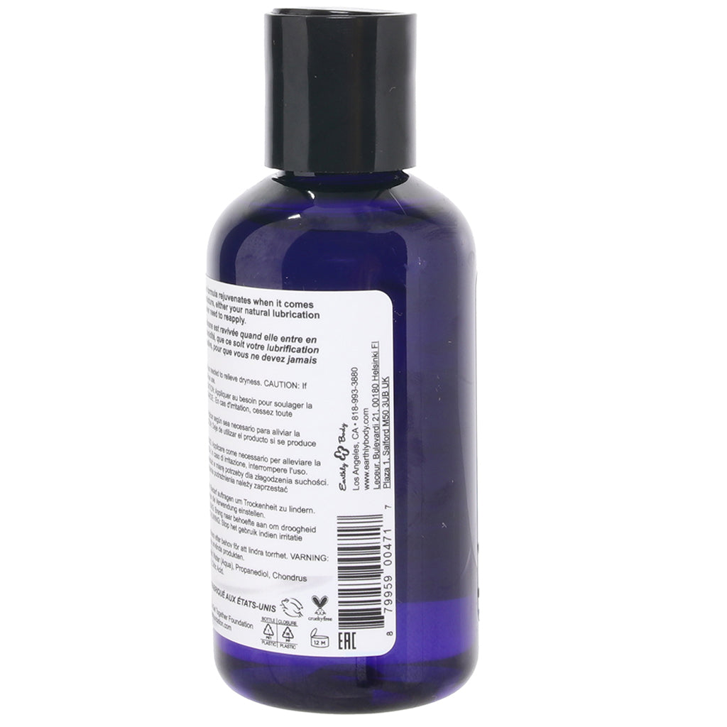 Earthly Body Water Slide: Pure, Re-activating Vegan Personal Lubricant for Ultimate Glide