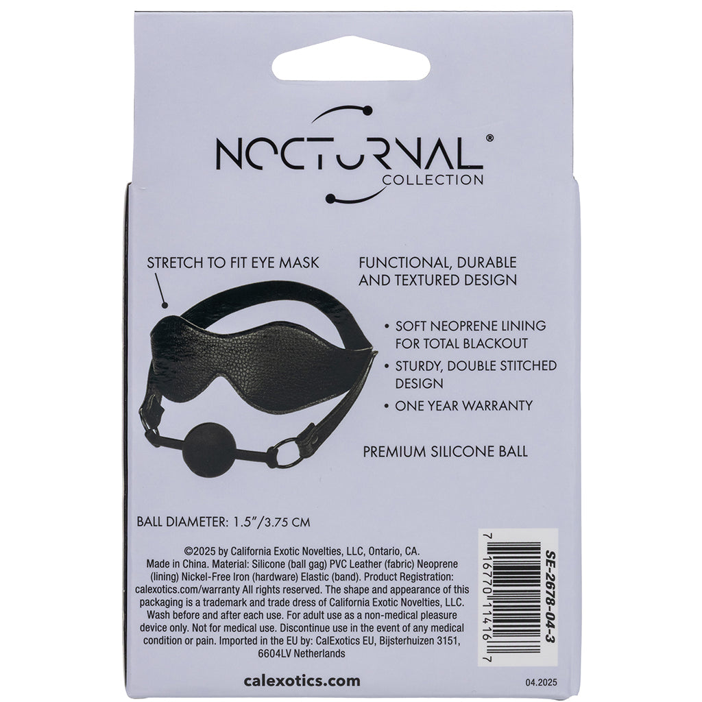 Nocturnal Collection: Opulent Sensory Deprivation Set - Eye Mask & Breathable Ball Gag