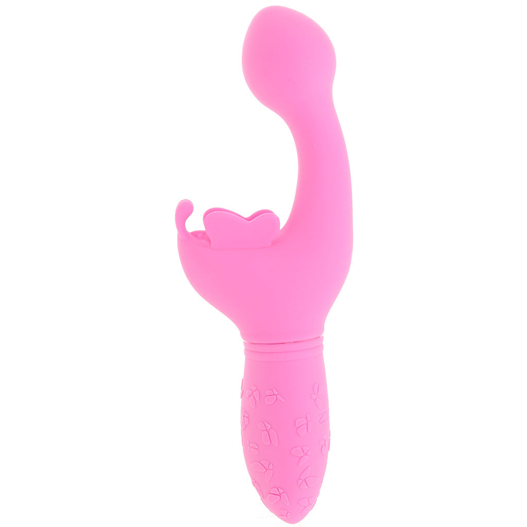 CalExotics Rechargeable Butterfly Kiss Vibrator in Pink - Vibrators - HoneyHugs Canada (View 3)