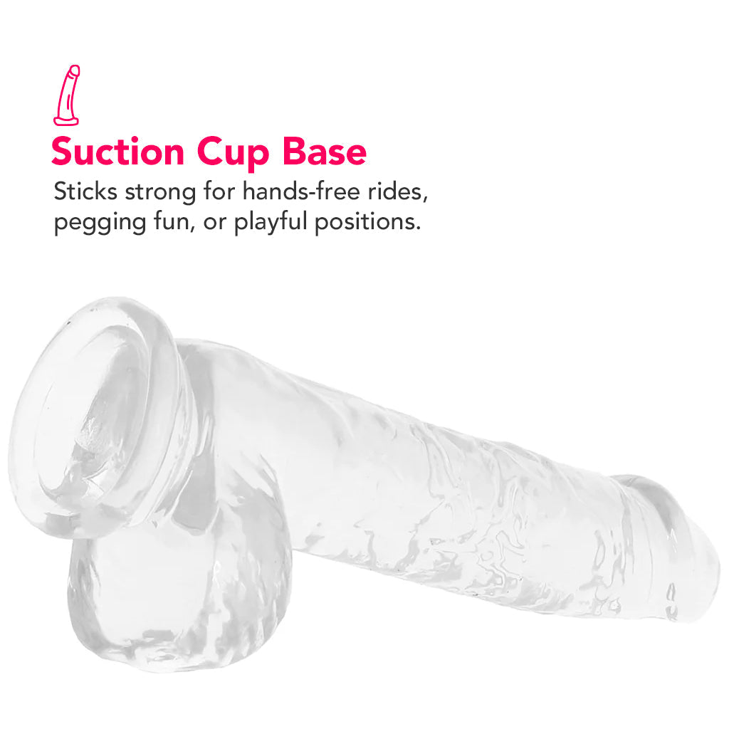 Naturally Yours 6 Inch Crystalline Dildo in Clear
