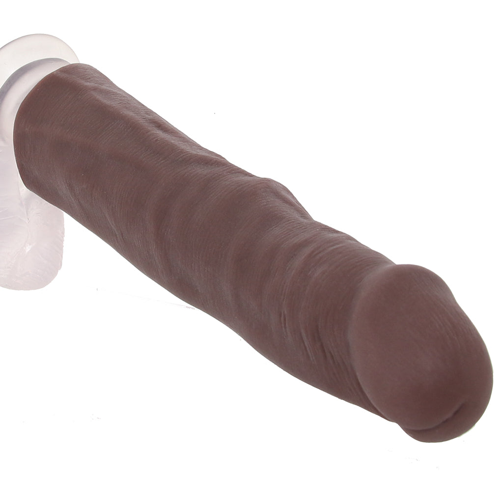 XR Brands Jock Vibrating Realistic Penis Extender in Dark - Dildos - HoneyHugs Canada (View 2)