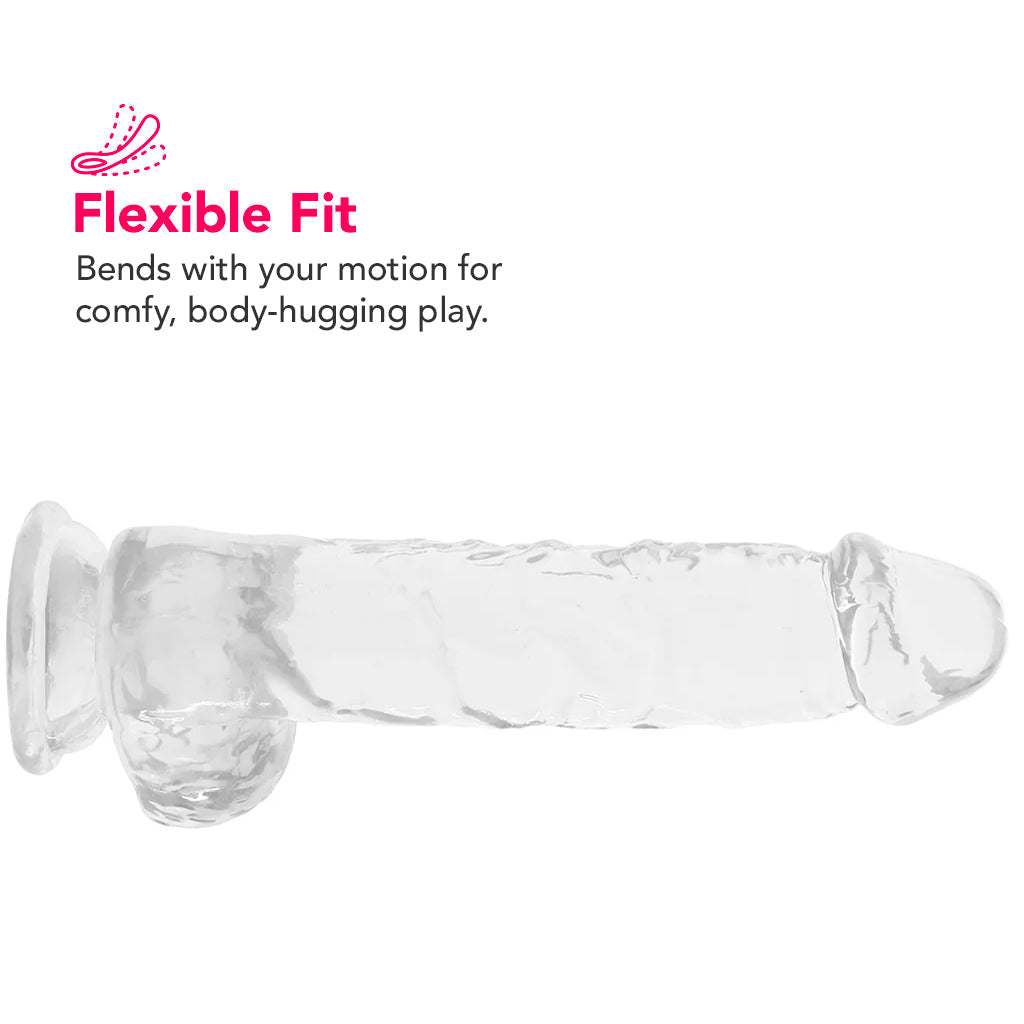 Naturally Yours 6 Inch Crystalline Dildo in Clear