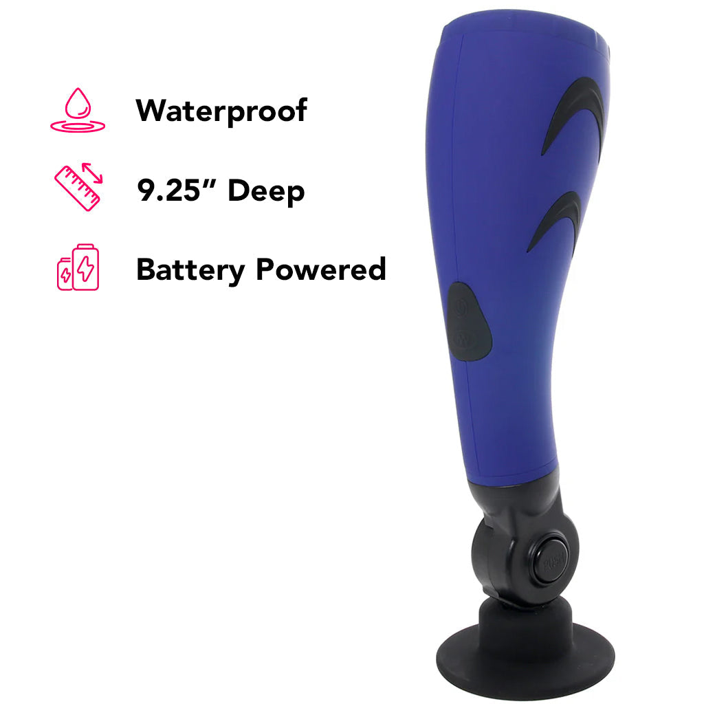 Apollo Apollo 30 Function Hydro Power Stroker in Blue - Male Masturbators - HoneyHugs Canada (View 3)